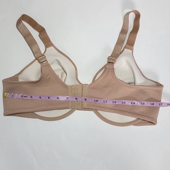 Vanity Fair Beige Underwired Beauty Back Minimizer  Bra/Size 42D. - Picture 3 of 9